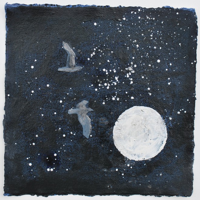 Nocturne - Gulls and Full Moon