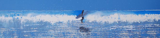 Solitary Surfer, Polzeath, Cornwall